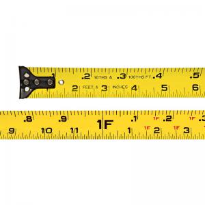 Keson 25' Ultra Bright Blade Tape Measure (Inches/Ft/10ths/100ths