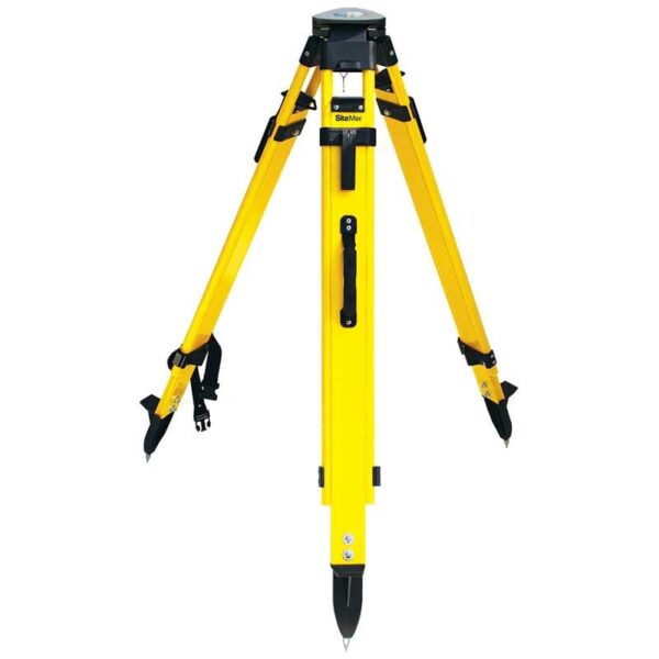 SitePro SiteMax Heavy Duty Fiberglass Tripod - Black Dual Clamp