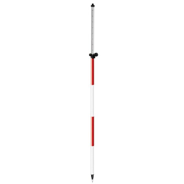 SitePro 8' Aluminum Twist-Lock Prism Pole with Dual Graduations and Adjustable Top