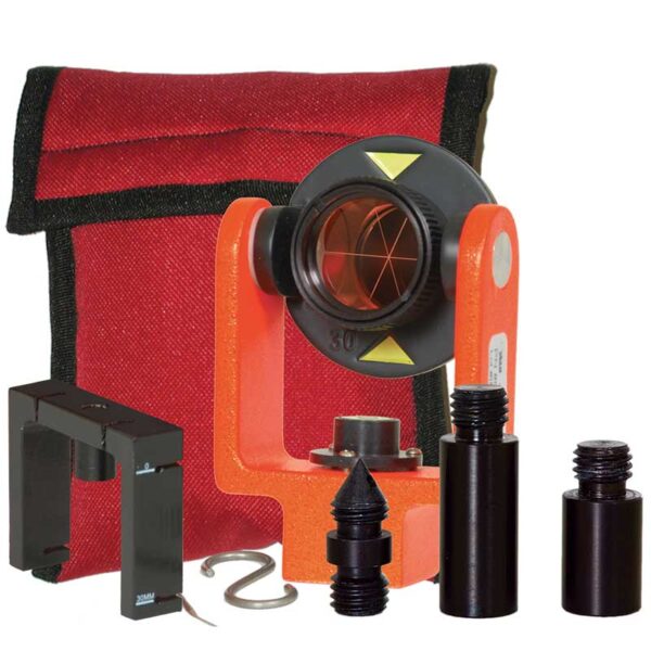 Seco 25 mm Mini Prism System with Center Vial - Flo Orange