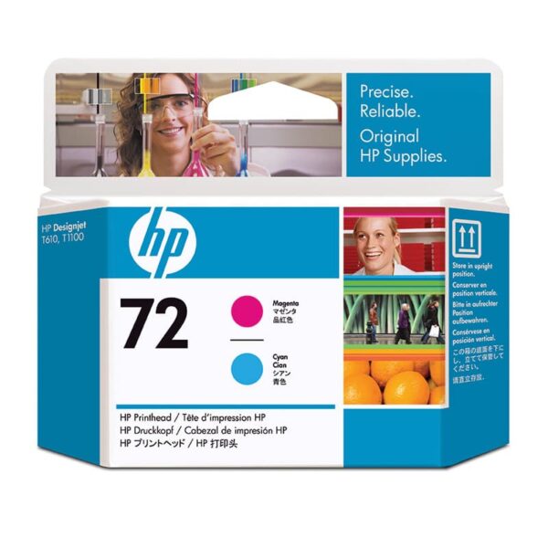 HP 72 Magenta and Cyan Printhead