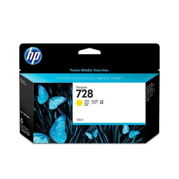 HP 728 130-ml Yellow DesignJet Ink Cartridge