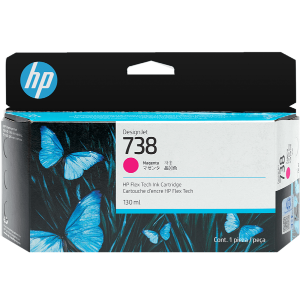 HP 738 130-ml Magenta Ink Cartridge