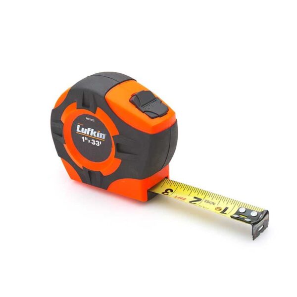 Lufkin Tape, 1" X 33' Series P1000, Hi-Viz Orange