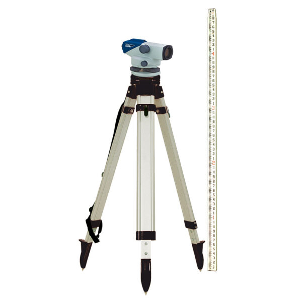 Sokkia B40-25 24x Auto Level Kit with Aluminum Tripod and 13' Crain Level Rod - in Tenths