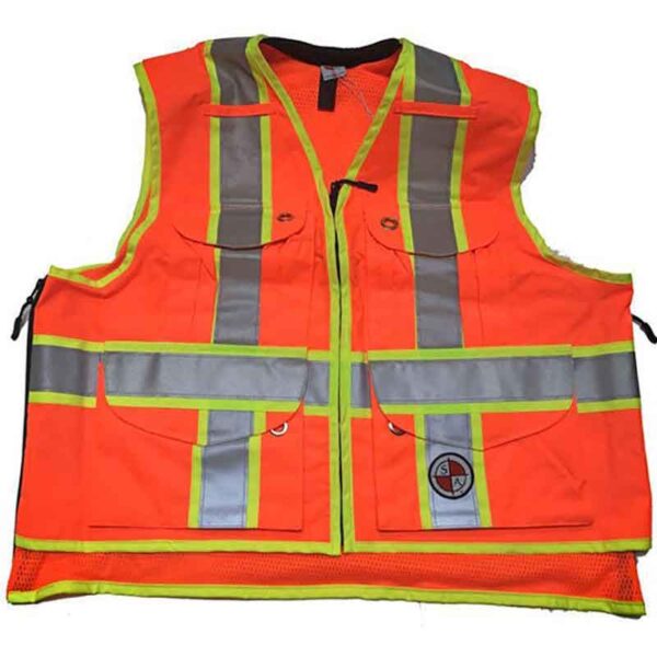 Safety Apparel SVX Party Chief Summer Safety Vest - Fluorescent Orange - Class 2