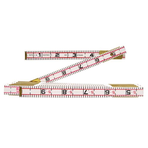 Lufkin 6' x 5/8" Engineer's Scale Wood Rule Red End