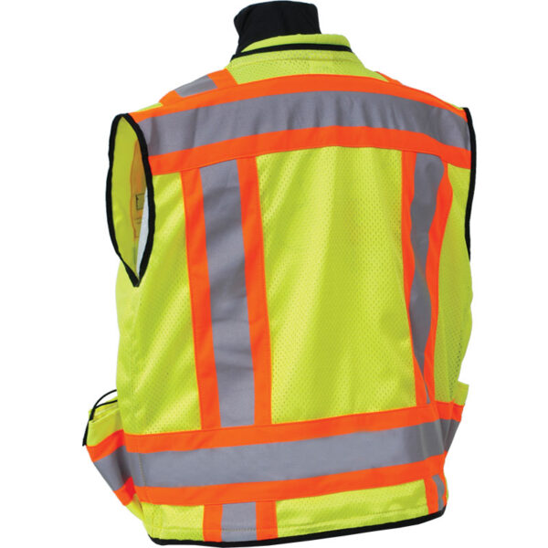 Seco 8265 Safety Utility Vest - Fluorescent Yellow - ANSI/ISEA Class 2 - Image 2