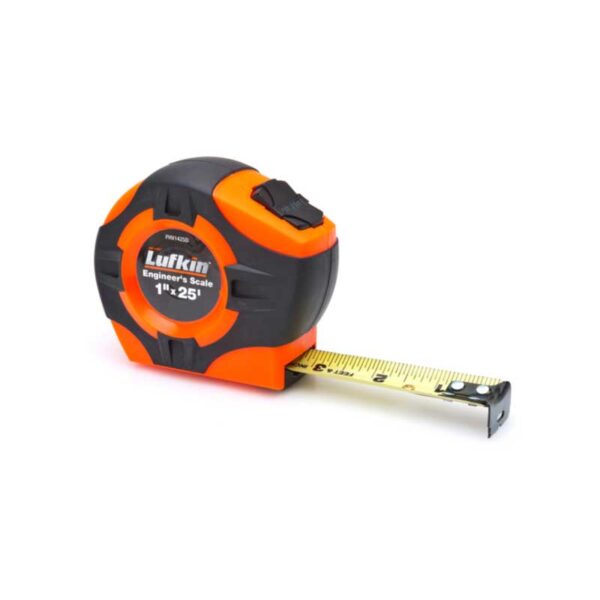 Lufkin Tape, 1" X 25' Engineers, Hi-Viz Orange