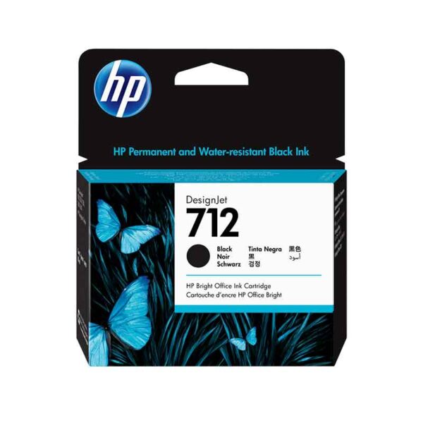 HP 712 80-ml Black DesignJet Ink Cartridge